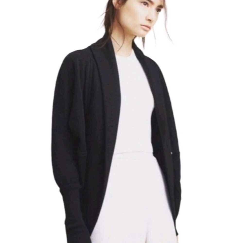 aritzia wilfred diderot cocoon cardigan sweater charcoal gray size medium